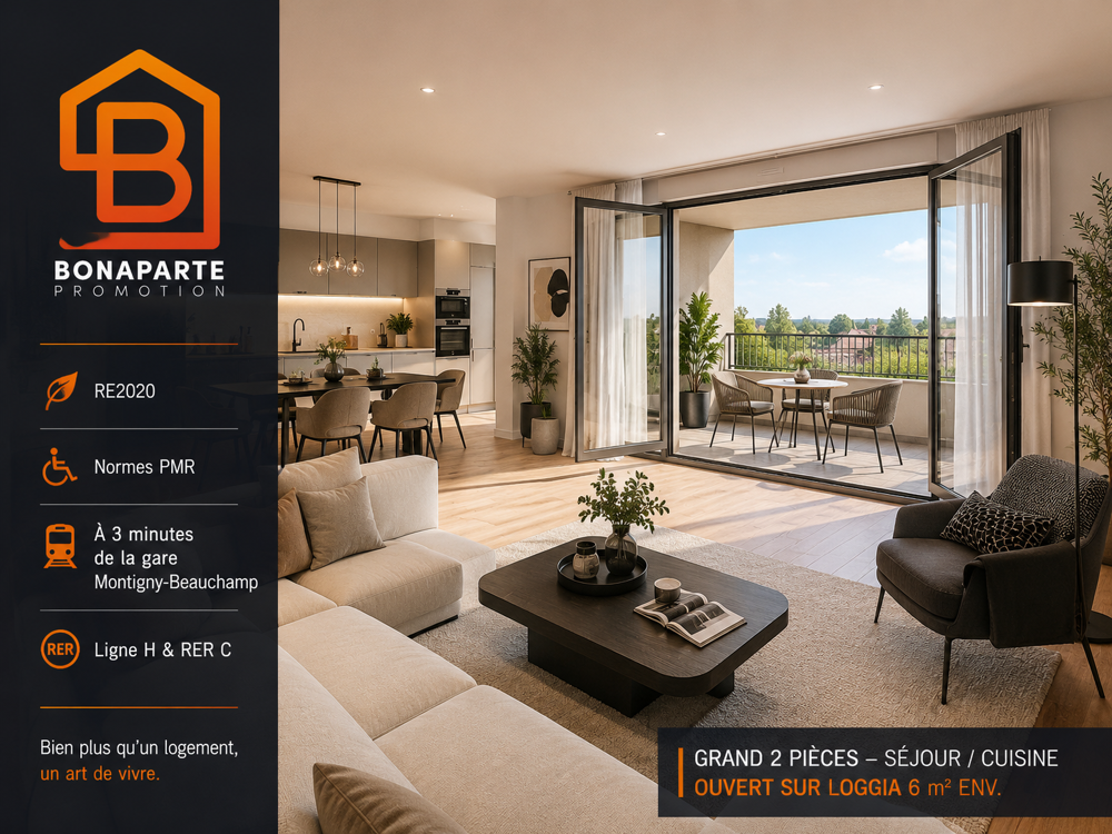 Vente Appartement 250m de la gare grand 2 pieces de 49m² avec exterieur Montigny les cormeilles