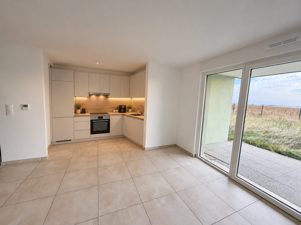 Vente Appartement GROSSE BAISSE DE PRIX ! T4 en rez de jardin vue champs 366 030 € NEUF ! Truchtersheim