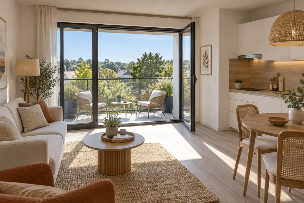 Vente Appartement T2 DE 42 M² AU 1ER ÉTAGE AVEC BALCON SUD DE 6 M² ET PARKING Arzon