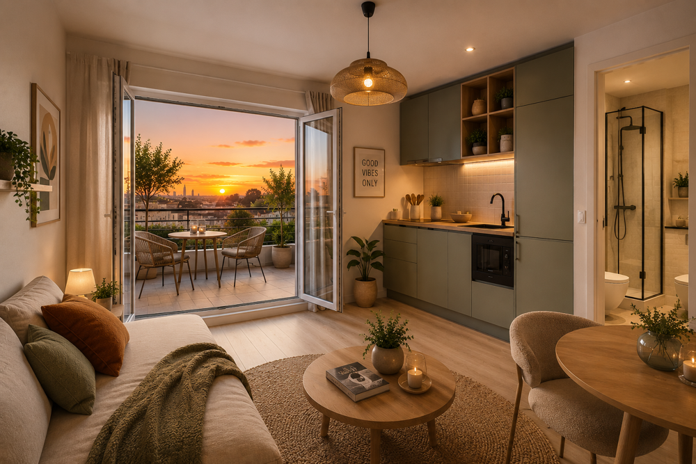 Vente Appartement FRAIS DE NOTAIRE OFFERTS STUDIO 23m² DERNIER ETAGE TERRASSE  10m²  A 350M M13+M15 Asnieres sur seine