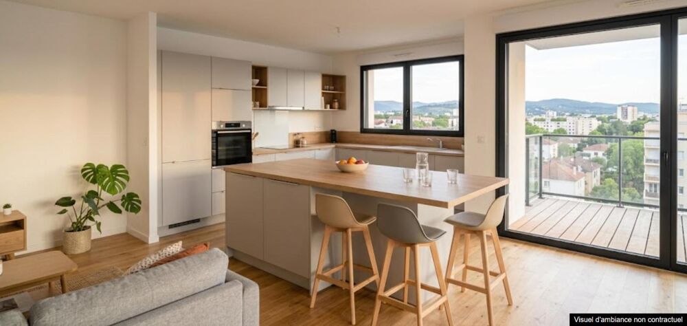 Vente Appartement Vue Dégagée au 8e pour ce Superbe T4 de 84 m² avec Terrasse de 21 m² – Vénissieux Venissieux