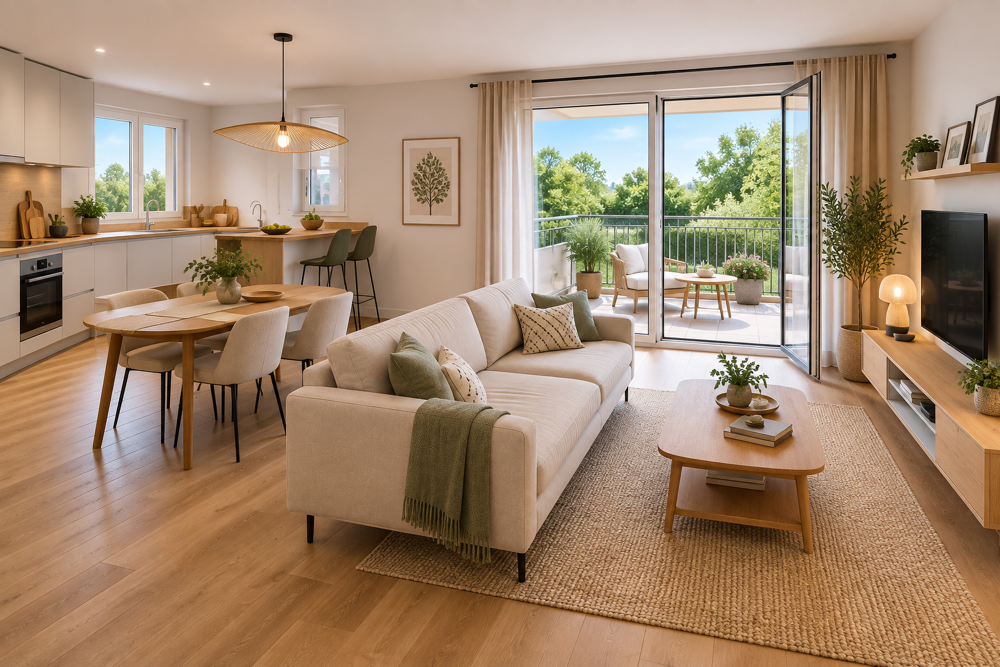 Vente Appartement SPACIEUX T3 DE STANDING DANS CADRE ARBORE PROCHE CENTRE - LIVRAISON IMMEDIATE Dijon