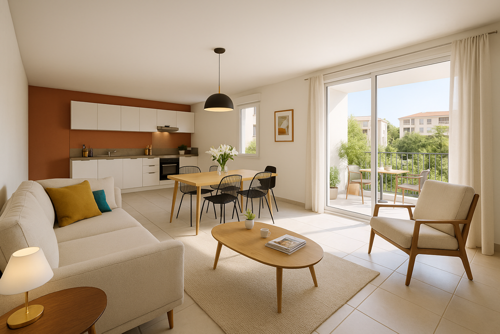 Vente Appartement VOTRE NOUVEL ART DE VIVRE COMMENCE ICI : T2 NEUF AVEC LOGGIA GÉANTE Marseille 15
