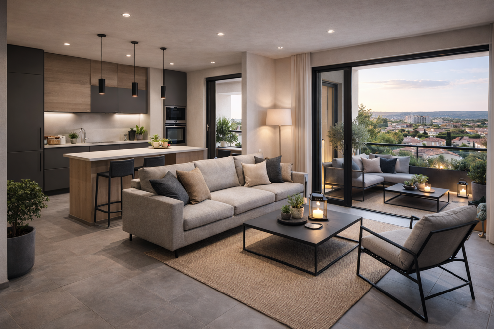 CENTRE VILLE - 2P DE 45M² AVEC EXTERIEUR DE 10M²