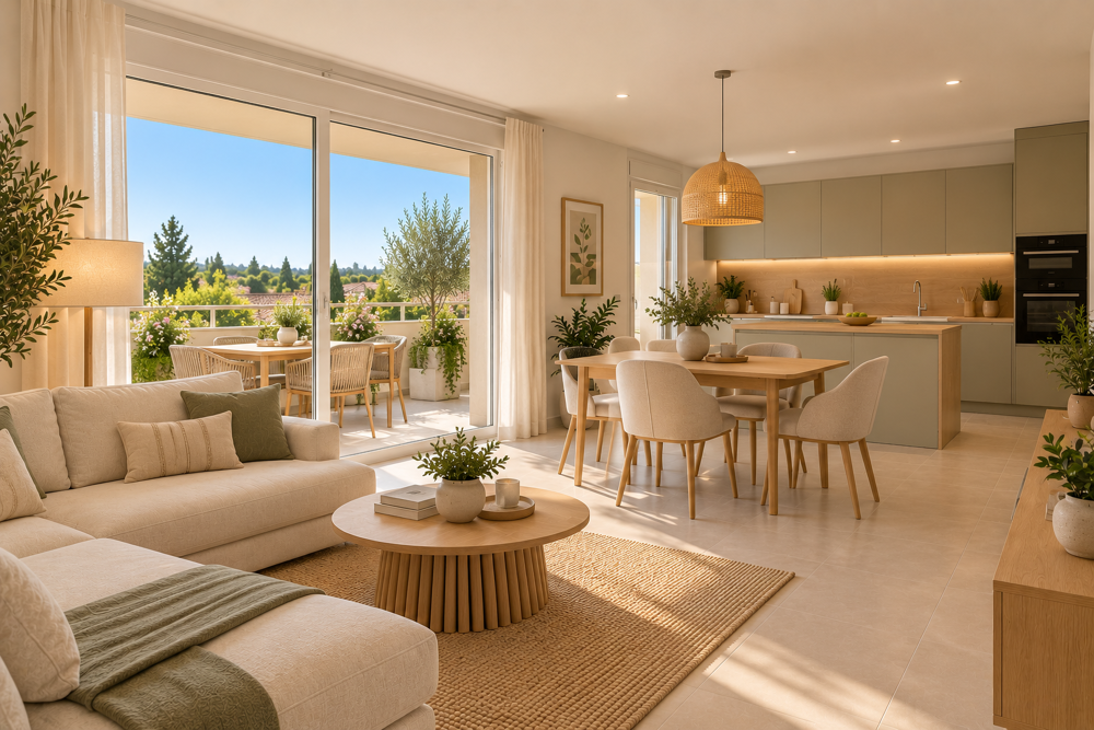 DERNIER ETAGE T3 de 55M² avec TERRASSE de 9m² PLEIN SUD