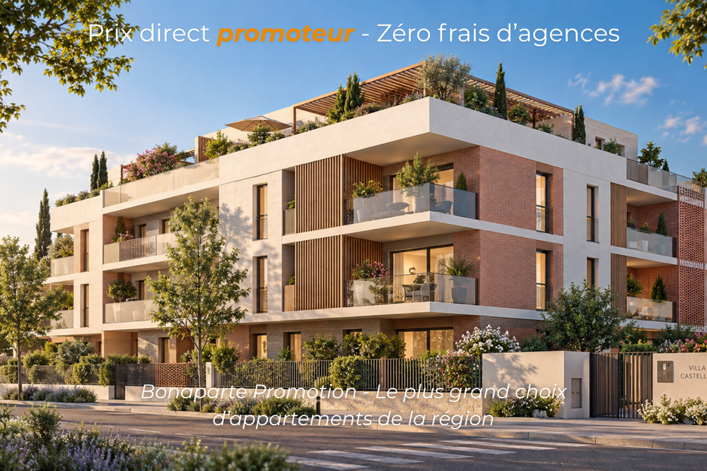 T2 NEUF 46 M² AVEC TERRASSE  PROCHE CENTRE-VILLE DE PERPIGNAN
