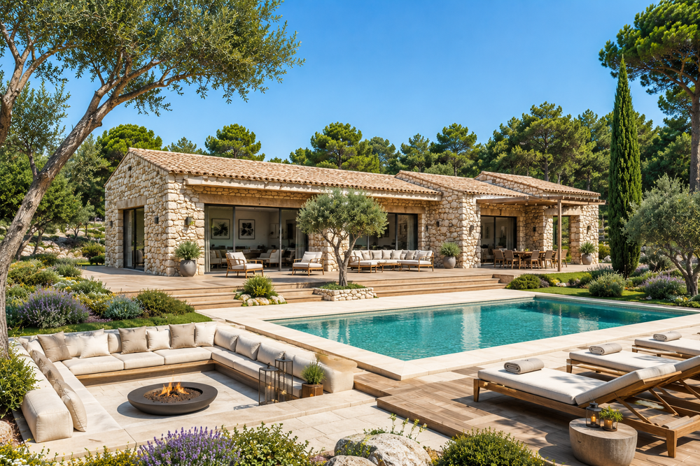 VILLA CONTEMPORAINE T6  155 M² HABITABLES SUR 2 300 M² DE TERRAIN