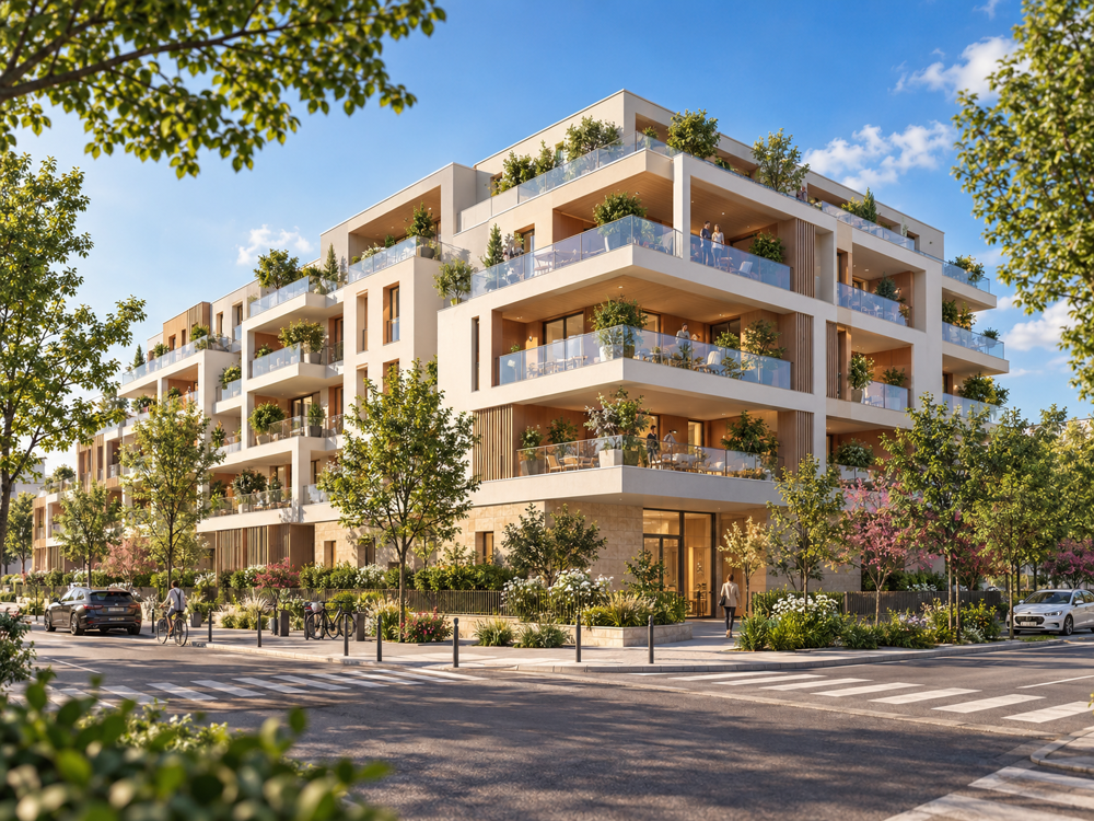 Vente Appartement AUX PORTES DE STRASBOURG – T3 NEUF AVEC BALCON, JARDIN ET GARE À PIED Bischheim