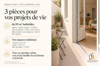  Appartement à vendre 3 pièces 67 m²
