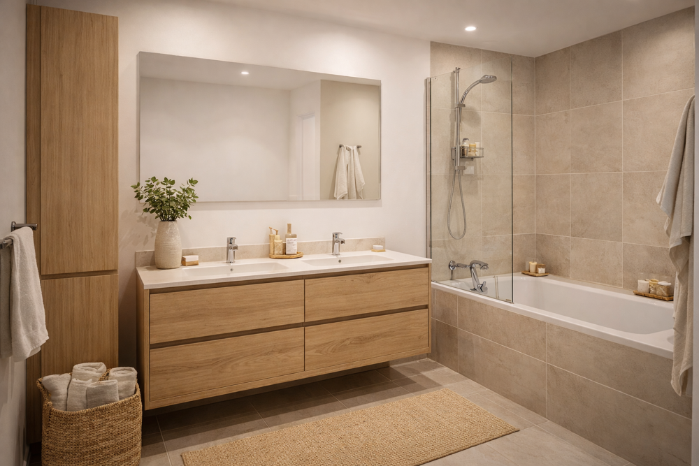 MAGNIFIQUE REZ-DE-JARDIN AVEC VUE COLLINE POUR CE SUPERBE T4 TRAVERSANT DE 86 M²