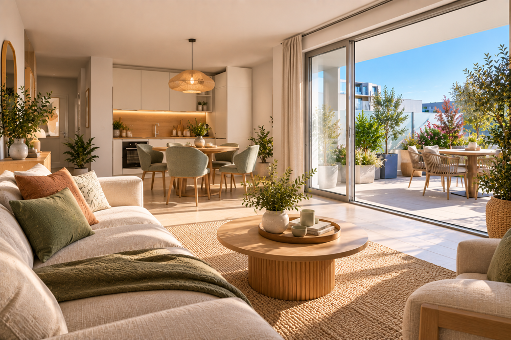 Vente Appartement Terrasse – Tram à pied Joue les tours