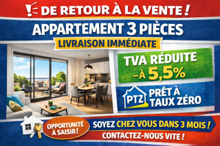  Appartement � vendre 3 pi�ces 63 m�
