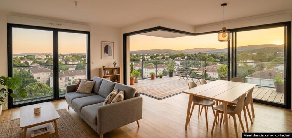 Vente Appartement Vue Dégagée au 8e pour ce Superbe T4 de 84 m² avec Terrasse de 21 m² – Vénissieux Venissieux