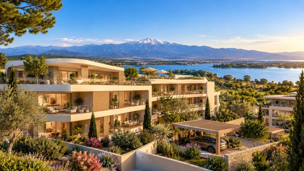 Vente Appartement VILLENEUVE-DE-LA-RAHO –  T3 D'EXCEPTION AVEC GRANDE TERRASSE - ENTRE LAC ET CANIGOU Villeneuve-de-la-raho