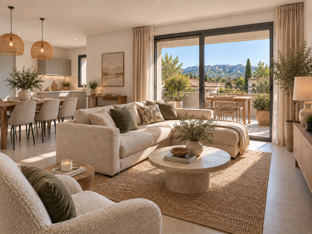 Vente Appartement SAINT-RÉMY-DE-PROVENCE – T3 DE 70 M² AVEC TERRASSE PLEIN SUD ET VUE SUR LES ALPILLES St remy de provence