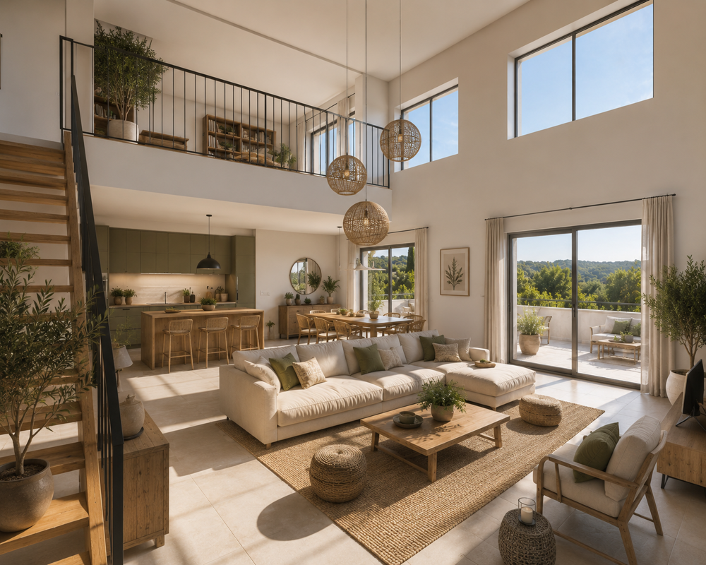 Duplex dexception de 98m² avec terrasses  Dernier étage à Gardanne