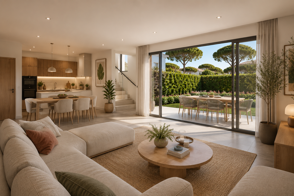 - ANTIBES Villa 4 pièces 104 m² avec jardin et terrasses / Résidence avec piscine