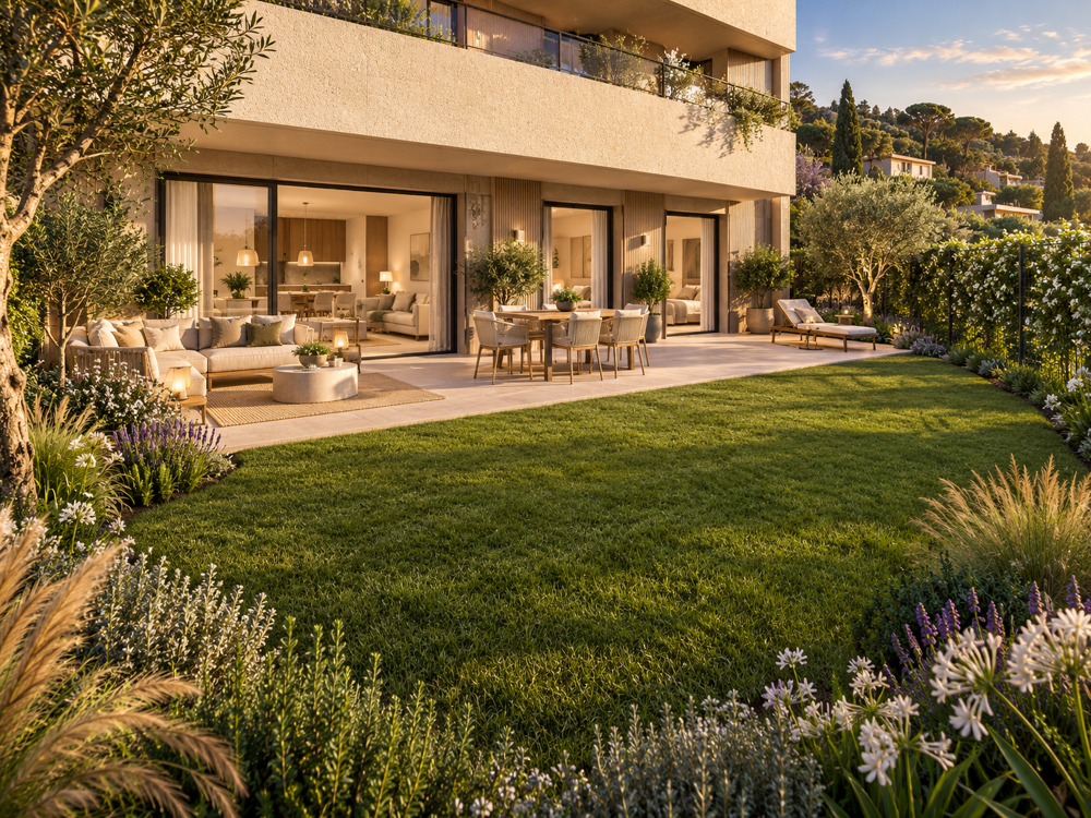 Vente Appartement Nice - 3 pièces - 70m² - Jardin - Vue dégagée - Piscine - Calme - Garantie constructeur 10 ans Nice