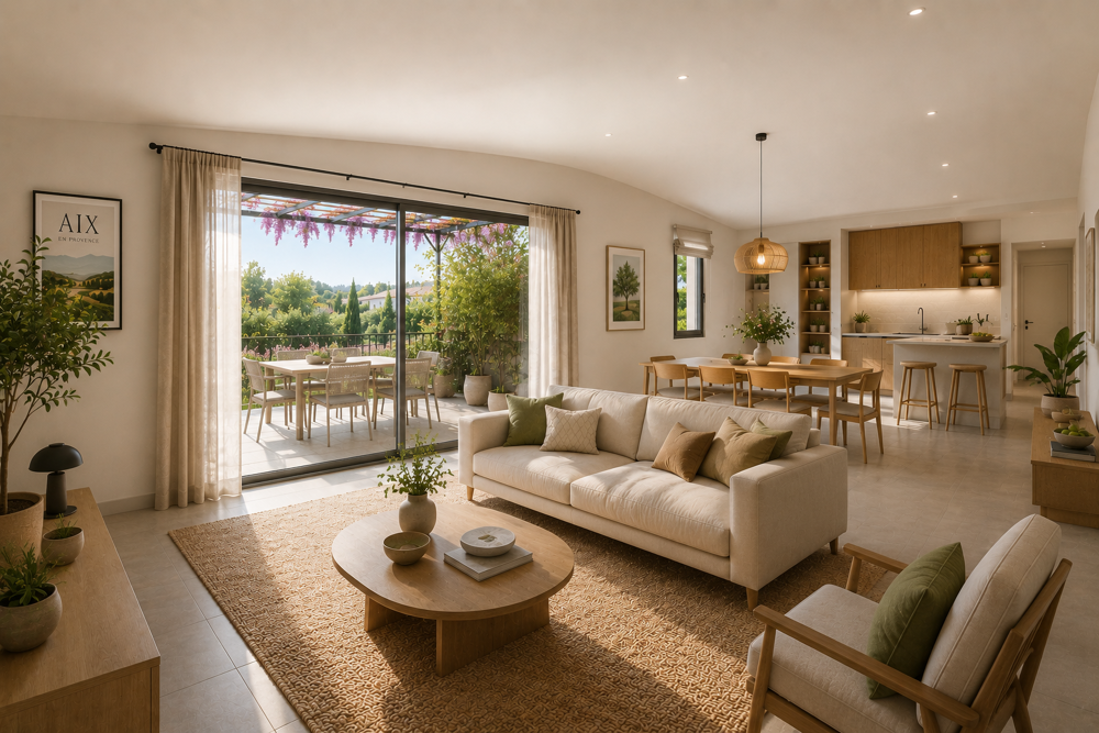 Confort, espace et sérénité : découvrez ce T4 de 95 m² avec terrasse et parking à Aix