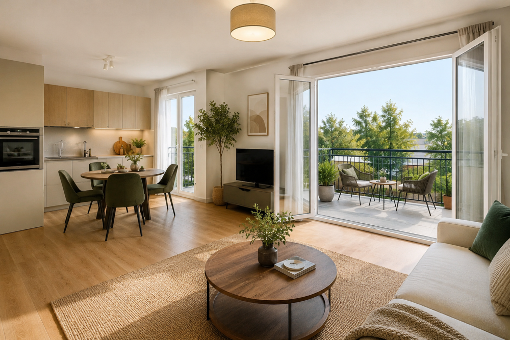 Vente Appartement RETOUR DE LOT - T2 44m - BALCON SUD - PARKING - FNO Carrieres sous poissy