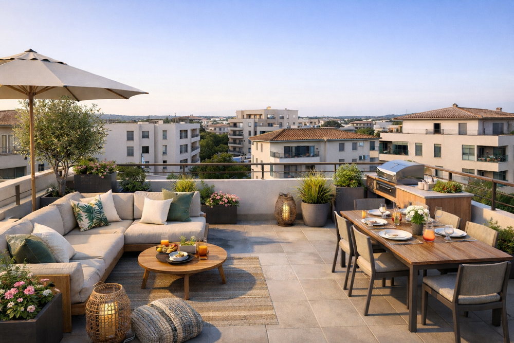 EXCEPTIONNEL DERNIER ETAGE 3P DE 75M² AVEC 103M² DE TERRASSE