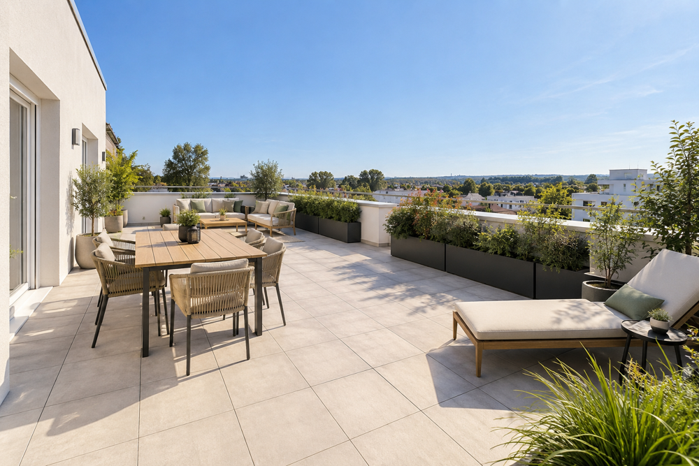 NOUVEAUTE A L'ENTREE DE TALANT - MAGNIFIQUE T4 EN ATTIQUE - TERRASSE 90M2 - EXPO SUD/OUEST