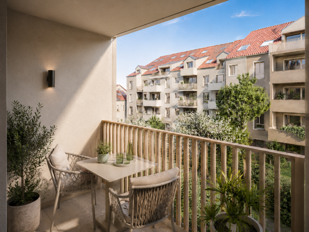 Strasbourg Neudorf - T2 avec terrasse en dernier étage