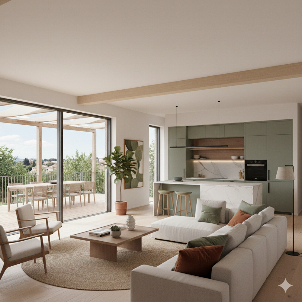 Vente Appartement Montfavet - T2 optimisé de 45 m² - grande terrasse de 20m² plein sud Avignon