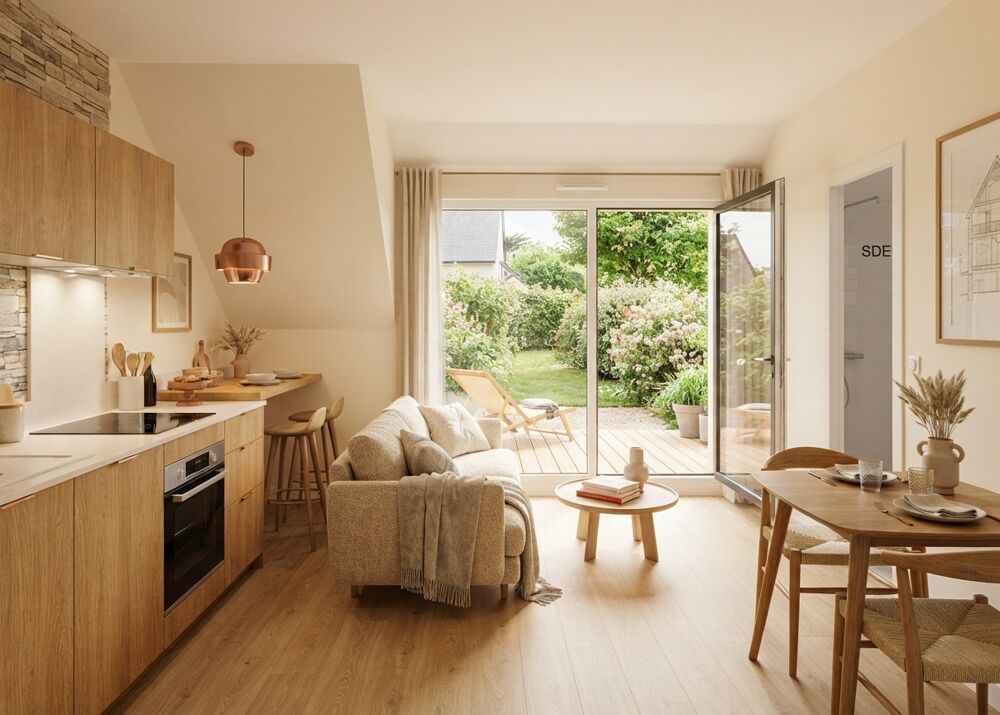 Vente Appartement T2, grand jardin à 5 min de Trestraou Perros guirec