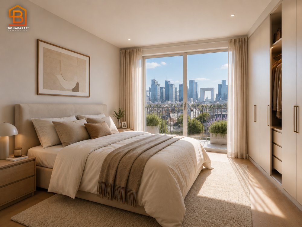 Vente Appartement NANTERRE GROUES- MAGNIFIQUE 3 PIECES AVEC GRAND BALCON Nanterre