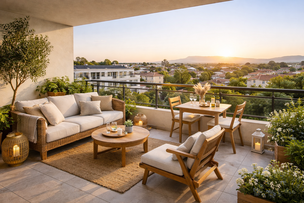 Vente Appartement Grand T2 de 50m² - VUE DEGAGEE - terrasse exposée OUEST Avignon