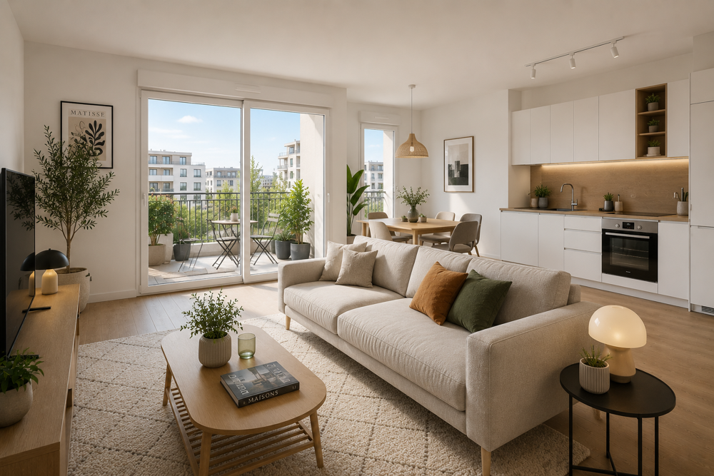 Vente Appartement -- INCROYABLE 5 PIECES NEUF 90 M² + TERRASSE 45 M² AU PIED DU RER A ! Boissy st leger