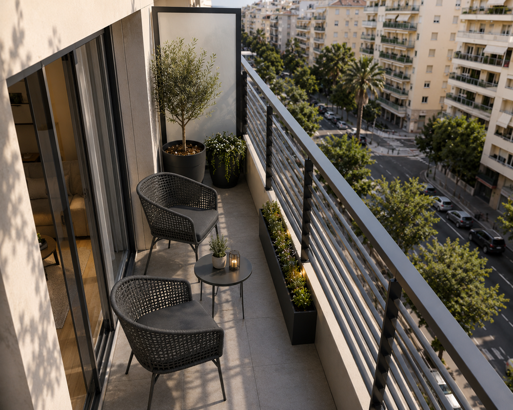 BAISSE DE PRIX : NICE : GRAND STUDIO EN DERNIER ETAGE - PROCHE CAMPUS / TRAMWAY