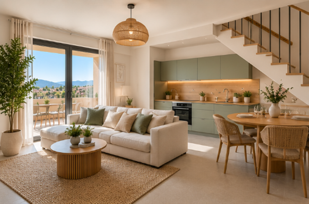 Vente Appartement T3 DUPLEX DERNIER ETAGE  AVEC TERRASSE DANS RESIDENCE INTIMISTE A COGOLIN Cogolin