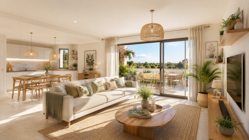 Vente Appartement 2 PIECES NEUF AVEC TERRASSE A MOINS DE 5KMS DE LA PLAGE St cyprien