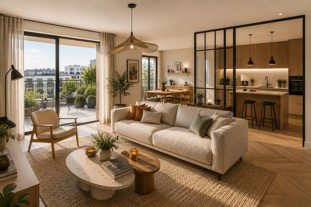 Vente Appartement -- MAGNIFIQUE 3 PIECES NEUF 70 M² + BALCON 17 M² EXPO SUD SUR COUR PROCHE METRO 15 Champigny sur marne