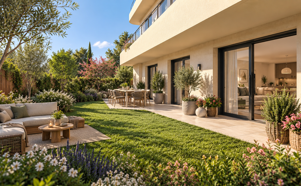 Vente Appartement .T4 ANTIBES RDJ LIVRAISON RAPIDE - FRAIS DE NOTAIRES REDUITS - GARANTIE 10 ANS Antibes