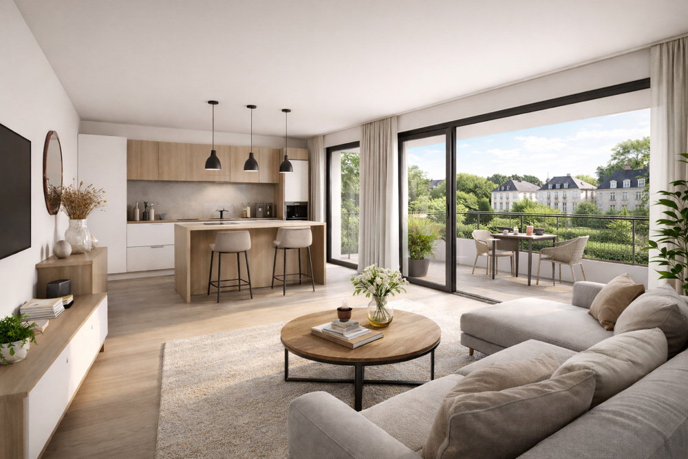 Vente Appartement T3 moderne / Loggia /  Environnement calme Nancy