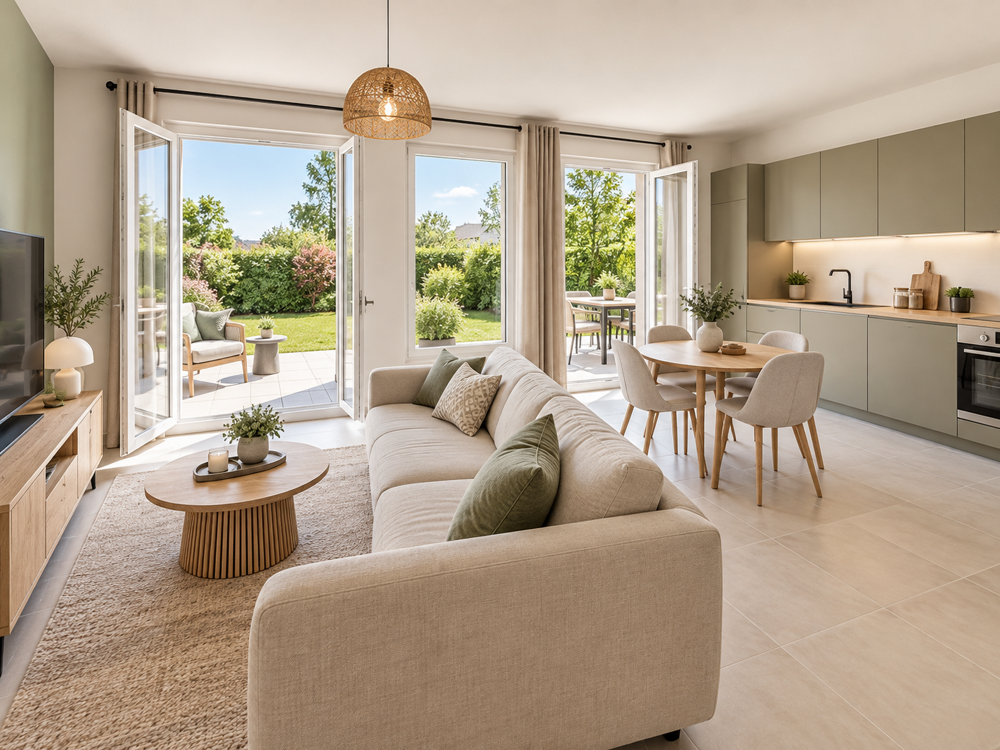 Vente Appartement NOUVEAUTE A L'ENTREE DE TALANT - SUPERBE T3 EN REZ DE JARDIN - EXPO SUD/EST Talant