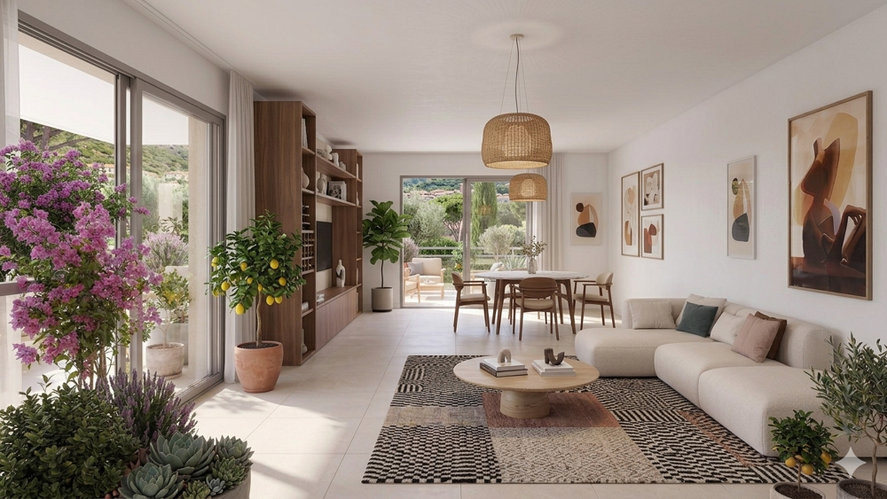 Vente Appartement ANTIBES CALME-PROCHE MER - CENTRE VILLE 2 PIECES EN ETAGE Antibes