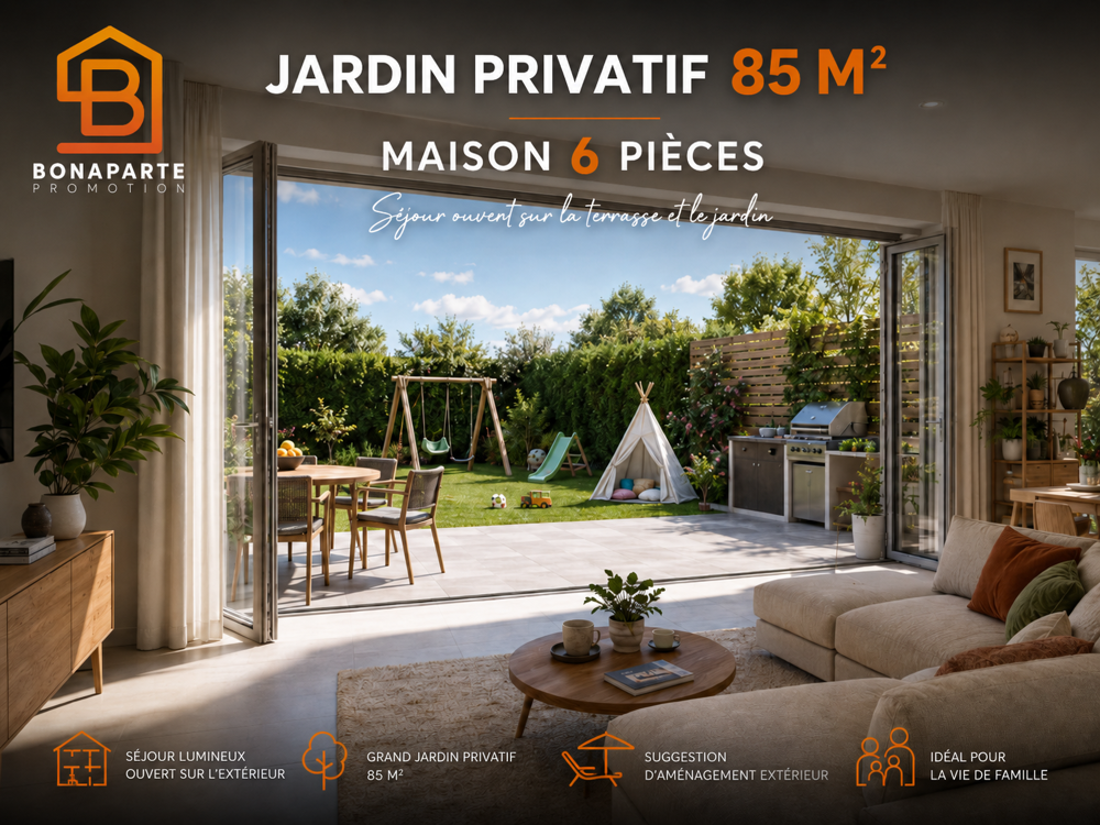 Votre prochain voisin du dessus ? Le ciel! Maison neuve 6 pièces rare, livraison septembre 2026.