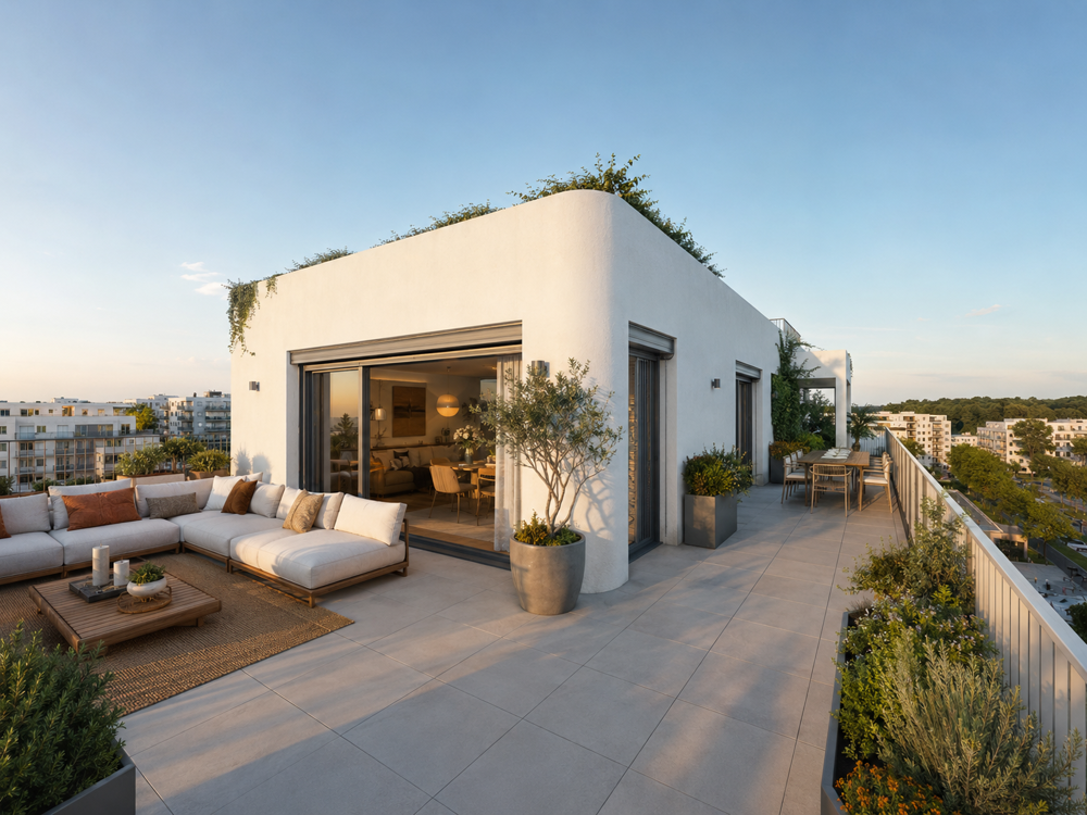 * ATTIQUE 4 CHAMBRES AVEC SUPERBE TERRASSE