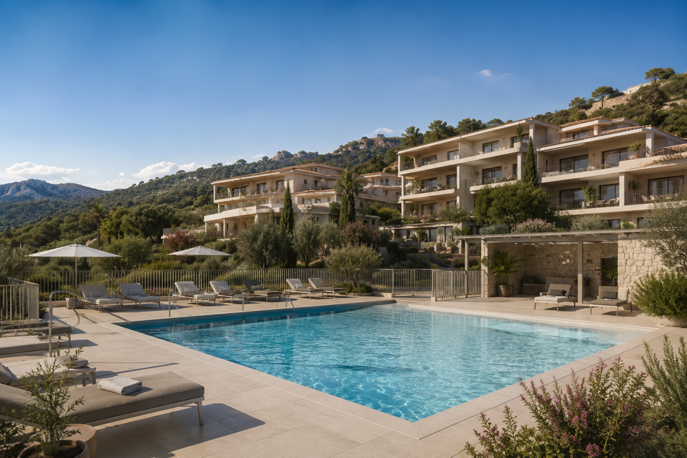 Vente Appartement * -SUPERBE T5 DUPLEX APERCU AVEC GRANDE TERRASSE DANS RÉSIDENCE AVEC PISCINE Calvi