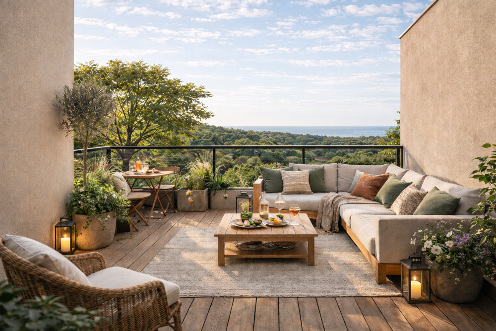 Vente Appartement HAUTEURS DE SAINT RAPHAEL AVEC APERCU MER - MAGNIFIQUE T4 AVEC TERRASSE St raphael