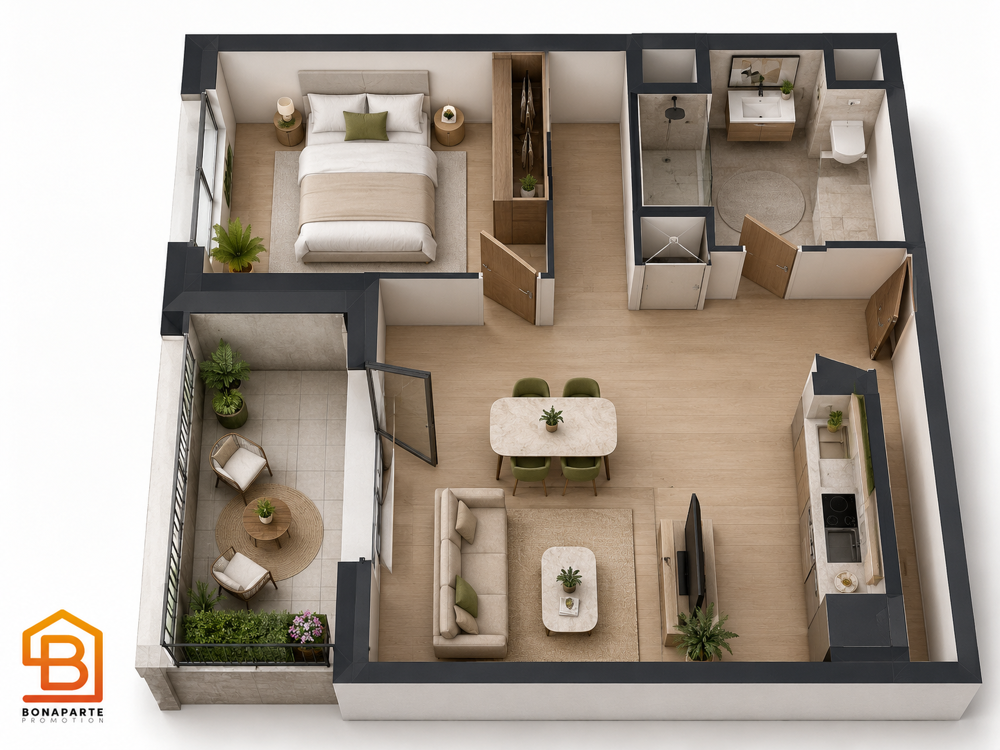 Vente Appartement ACHAT APPARTEMENT NEUF 2 PIECES OPTIMISE AVEC EXTERIEUR ET PARKING Chennevieres les louvres