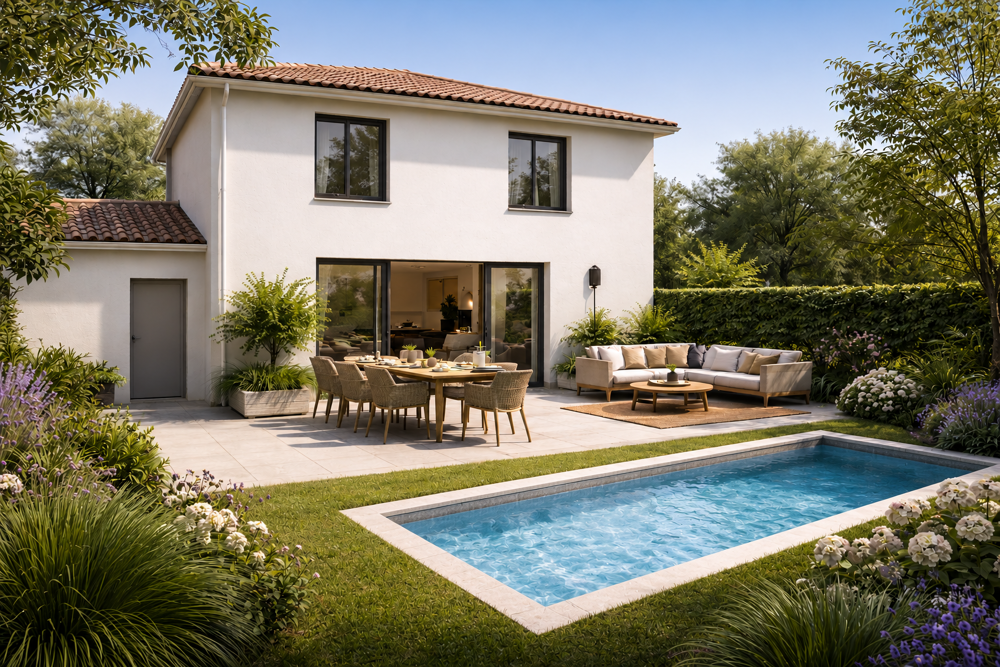 Vente Maison Maison T5 neuve – Piscine OFFERTE cet été – Jardin, Garage Salon de provence
