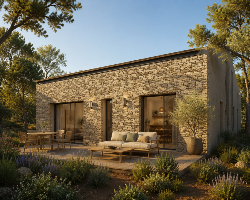 Une maison d'architecte où les grands volumes rencontrent la nature