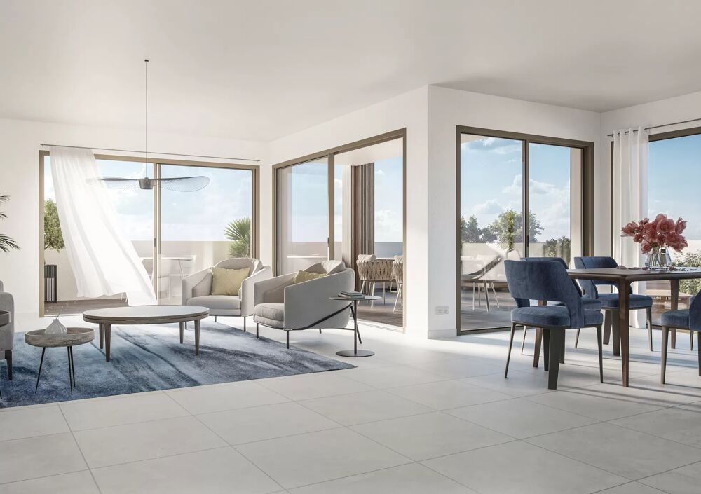 Vente Appartement RESIDENCE AVEC PISCINE : DERNIER ETAGE BEAU 3 PIECES LUMINEUX DE 65M², AVEC DEUX EXTERIEURS, CALME Antibes