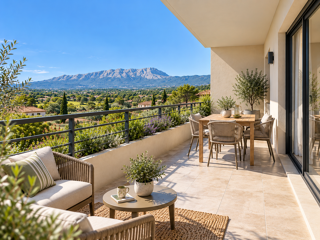 Vente Appartement MAGNIFIQUE T2 - VUE SAINTE VICTOIRE A COUTERON Aix en provence