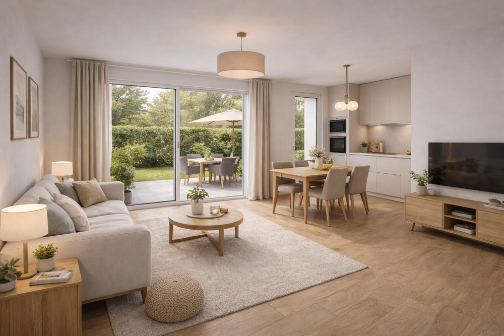 Vente Appartement -- 3P avec jardin en intérieur de copropriété Chennevieres sur marne